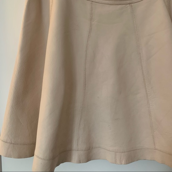 Real Leather Mini Skirt - Picture 4 of 9